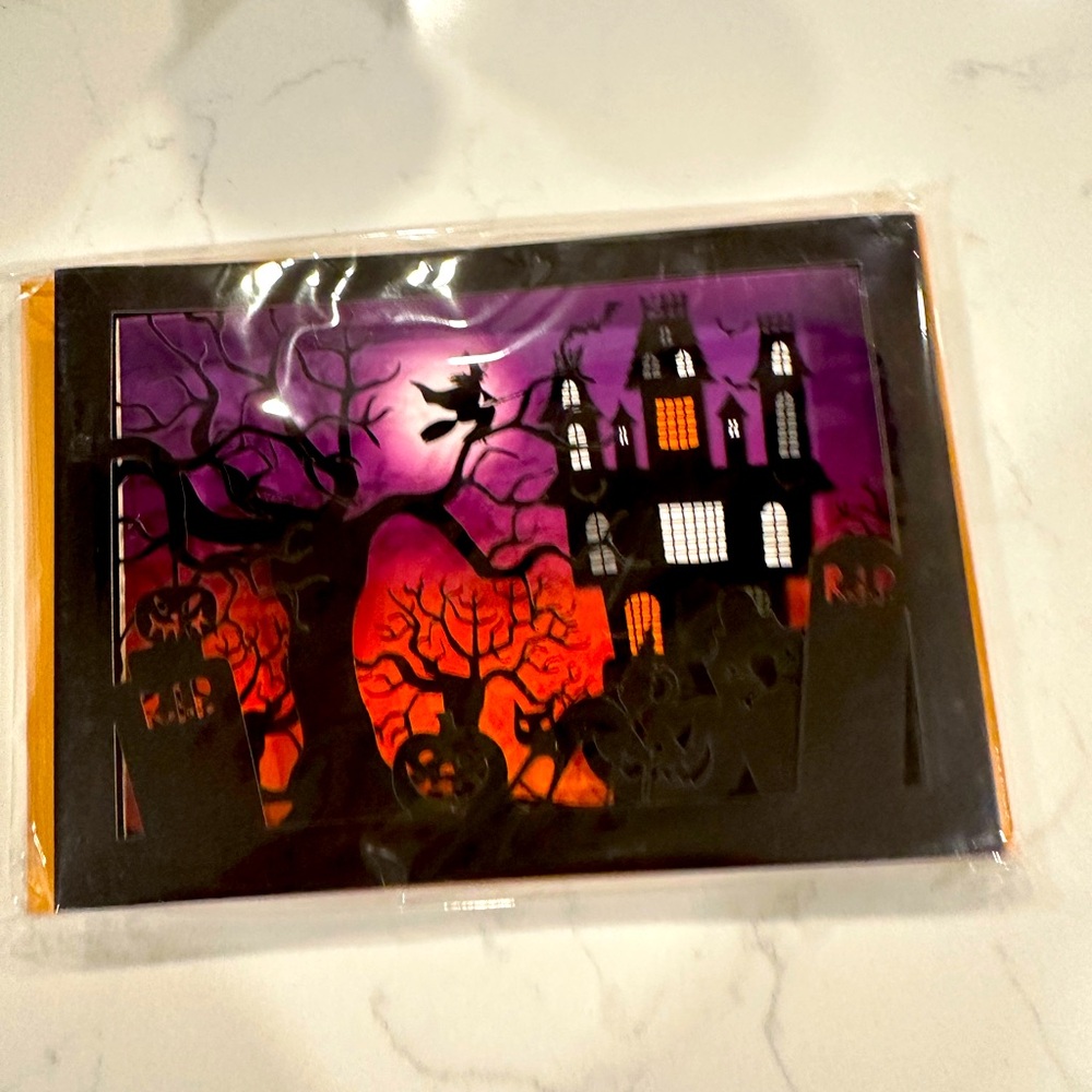 NWT Papyrus Halloween ๐ Themed Shadow Box Card - Picture 6 of 6